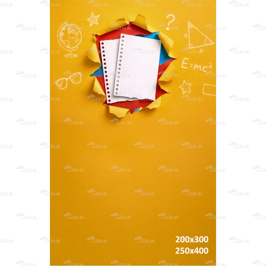 Tło fotograficzne „Żółta Kartka z Zeszytu – Back to School” | 3881